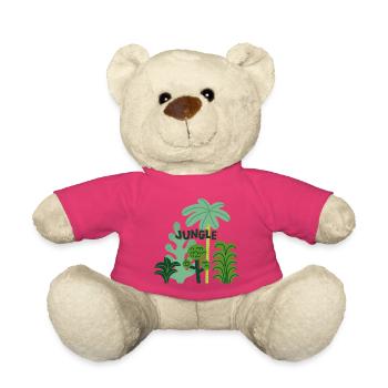 Jungle Tropical Nature Plants Summer Design - Teddy Bear - pink - Front