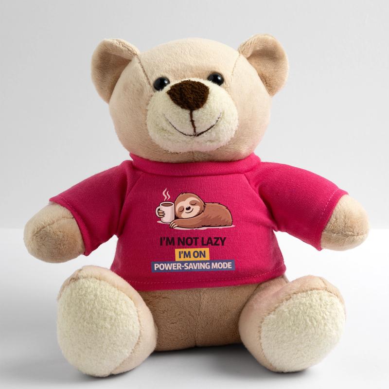 Sloth Power Saving Mode Tee Teddy Bear