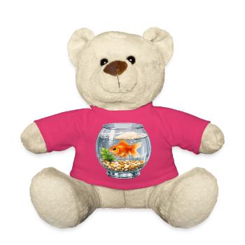 Goldfische in Glasvasen-Kunst - Teddy - Pink - Vorne