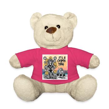 Crypto Lion Muscle Hero - Nounours - rose - Devant