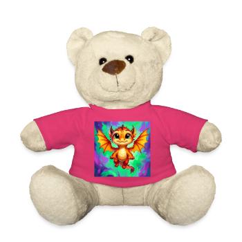 dragon - Nounours - rose - Devant
