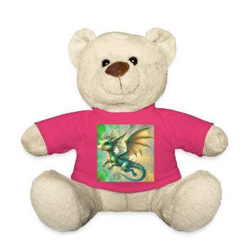 dragon - Teddy Bear - pink - Front