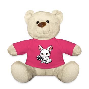 Lapin câlin avec marteau à pointes - Nounours - rose - Devant