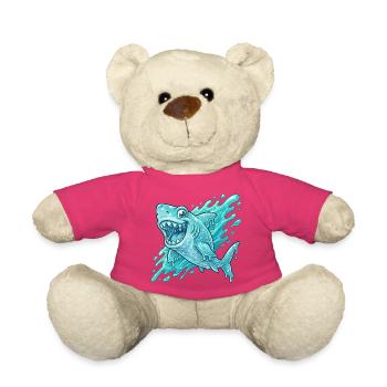 Blue Shark Splash Adventure - Teddy Bear - pink - Front