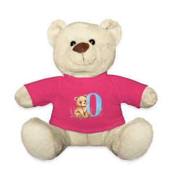Supportez la lettre O - Nounours - rose - Devant