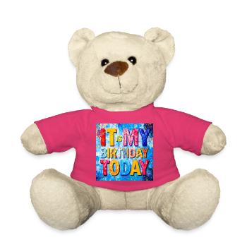 Heute habe ich Geburtstag. - Teddy - Pink - Vorne