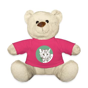 Chat - Nounours - rose - Devant