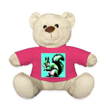 écureuil - Nounours - rose - Devant