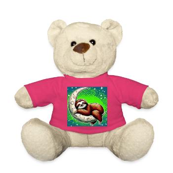 La paresse dort sur la Lune - Nounours - rose - Devant