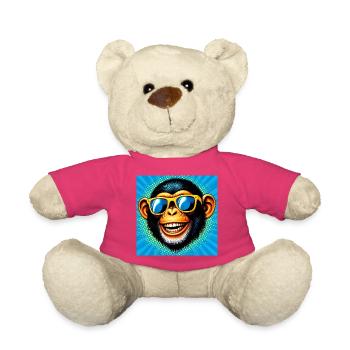 Singe chimpanzé - Nounours - rose - Devant