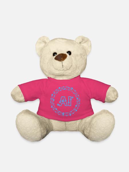 Futuristic AI Data Network Symbol - Nounours - rose