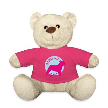 Pug Dogs Carlins Humour Vie de bureau Wauwau Fan - Nounours - rose - Devant