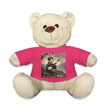 Japanese Neko Geiko Design - Teddy Bear - pink - Front