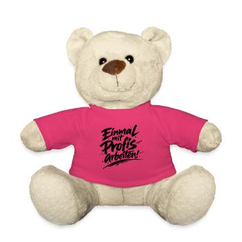 Einmal mit Profis arbeiten Katastrophe Facepalm - Teddy - Pink - Vorne