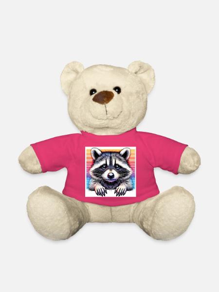 Waschbär - Teddy - Pink