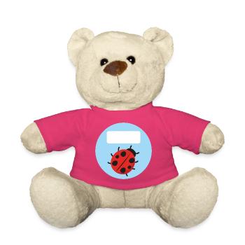 Ronde d’autocollants scolaires - Ladybug - Bleu - Nounours - rose - Devant