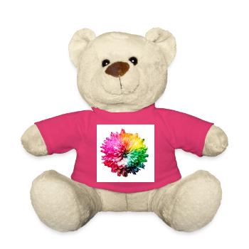 Explosion de la Fleur Arc-en-ciel - Nounours - rose - Devant