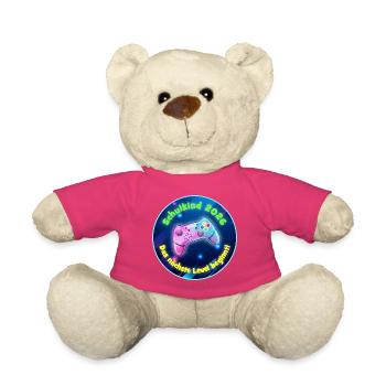 Schulkind 2026 Nächstes Level beginnt - Gaming - Teddy - Pink - Vorne