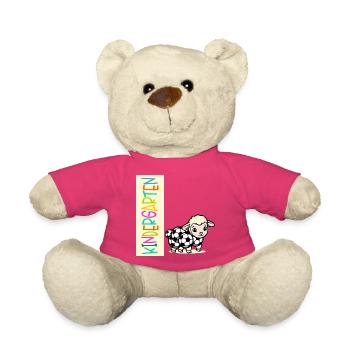 Kindergartenkind Fußball Schafe - Teddy - Pink - Vorne