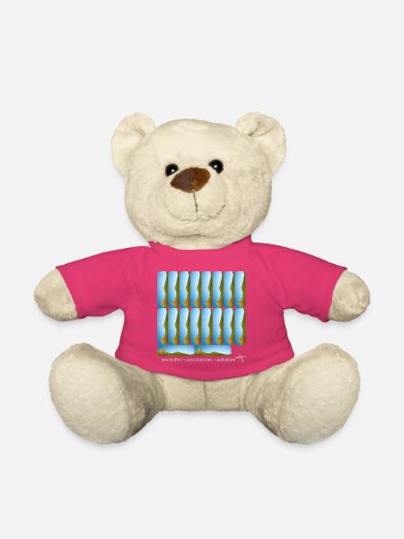 DIY Schulaufkleber Set - Erdmännchen - 18 - Teddy - Pink