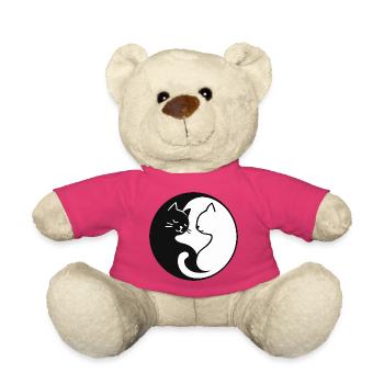 Yin Yang: Katzen - Teddy - Pink - Vorne