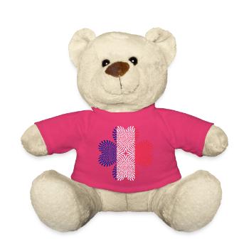 Spirales du drapeau tricolore - Nounours - rose - Devant