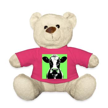 cow - Teddy Bear - pink - Front
