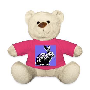 rabbit - Teddy Bear - pink - Front