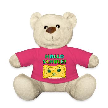 Einschulung Schule Maultaschen - Teddy - Pink - Vorne