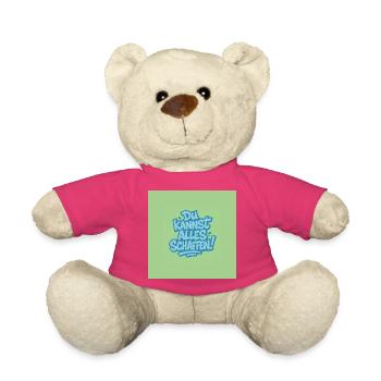 Du kannst alles schaffen ! - Teddy - Pink - Vorne