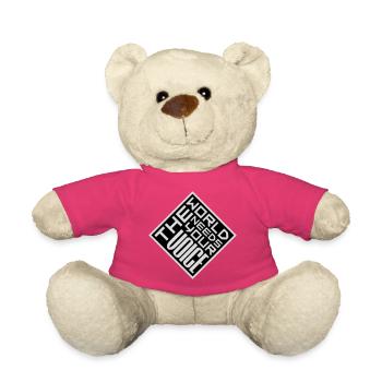 Die Welt Braucht Deine Stimme Inspirierend Zitat - Teddy - Pink - Vorne