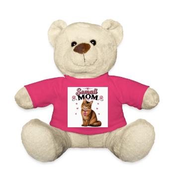 Maman Chat Somalien Amour - Nounours - rose - Devant