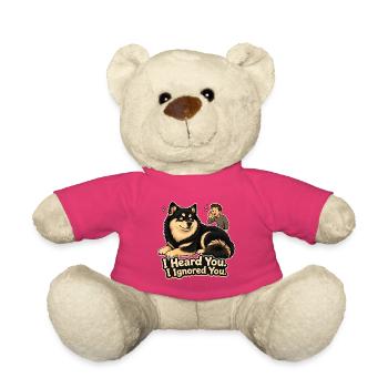 Je t’ai ignoré, Finnois Lapphund - Nounours - rose - Devant
