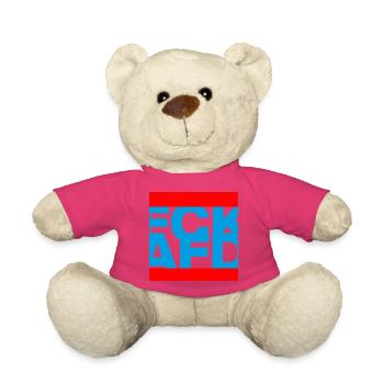 FCK AFD, NIE WIEDER IST JETZT, PAS DE NZS, PAS D’AFD - Nounours - rose - Devant