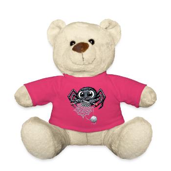Strickende Spinne - Teddy - Pink - Vorne