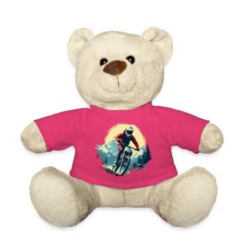 Portrait en VTT - Nounours - rose - Devant