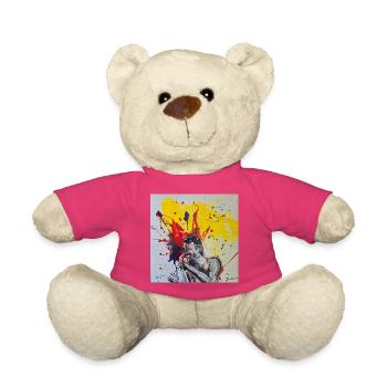 Farbexplosion eines Rock-Sängers - Teddy - Pink - Vorne