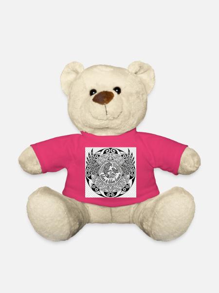 Leben und Leben Lassen Maori Mandala - Teddy - Pink