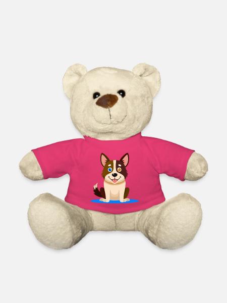 Little Colorful Dog (comic) - Teddy Bear - pink