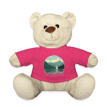 Lake Constance Sailing | Vintage Travel Poster - Teddy - Pink - Vorne