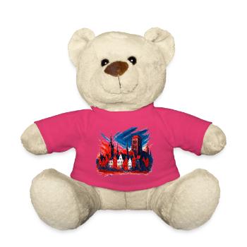 Gdańsk Danzig Design: Wappen Kunst Patriotisch - Teddy - Pink - Vorne