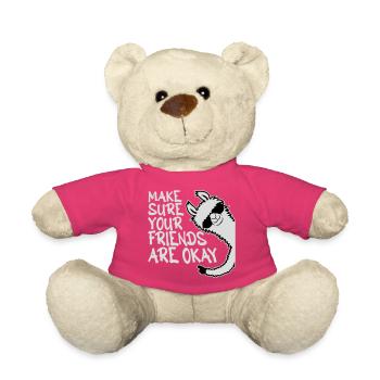 Make Sure Your Friends Are Okay Lama Sonnenbrille - Teddy - Pink - Vorne