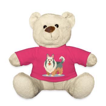 Old English Sheepdog (Comic) - Teddy - Pink - Vorne