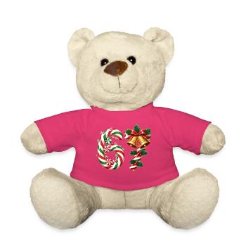67 christmas meme - Teddy Bear - pink - Front