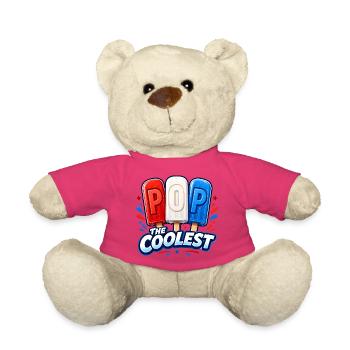 Funny grandpa, the coolest dad - Teddy Bear - pink - Front