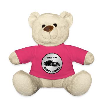 Only for Crazy Car People - Teddy Bear - pink - Front