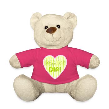 Danke Dir Herz - Teddy - Pink - Vorne