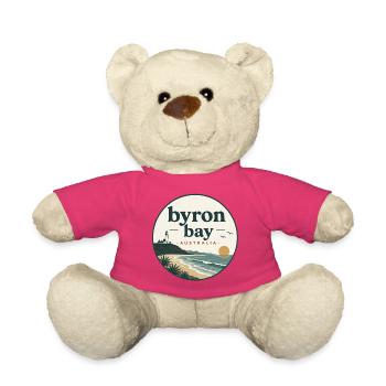 Byron Bay Coastal Magic - Teddy Bear - pink - Front