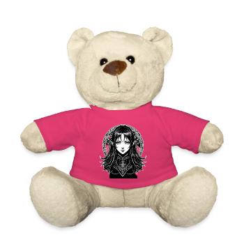 Nachtelfen Mandala Porträt - Teddy - Pink - Vorne