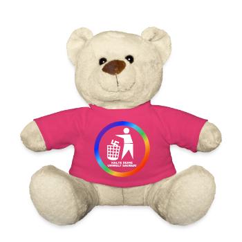 Gegen Rechts - Halte deine Umwelt sauber - FCK NZS - Teddy - Pink - Vorne